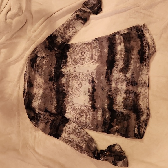 Cristina B sheer pleated front blouse - Picture 6 of 9